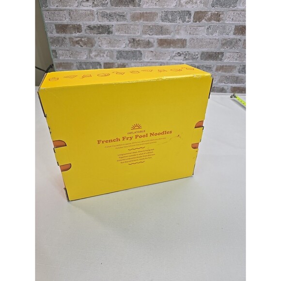 SUN SQUAD FRENCH FRY NOVELTY FLOAT Fry Pool Noodles- YELLOW/RED New - Picture 3 of 8